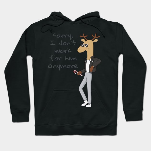 Freelance Deer Hoodie by by me art